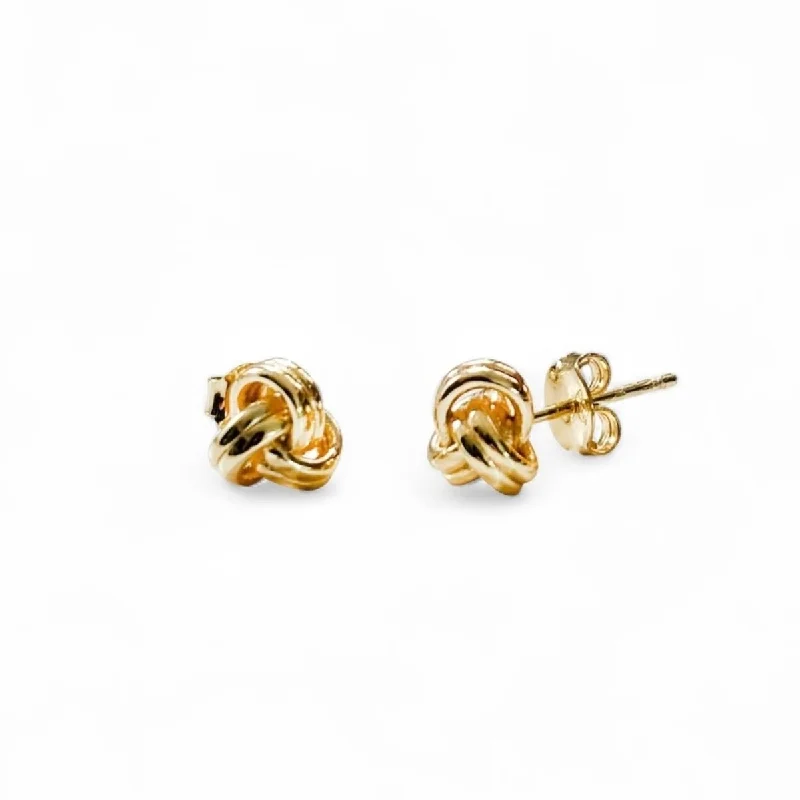 Tiny Knot Stud Earrings