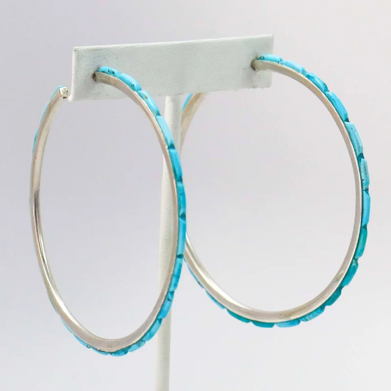 Turquoise Hoop Earrings