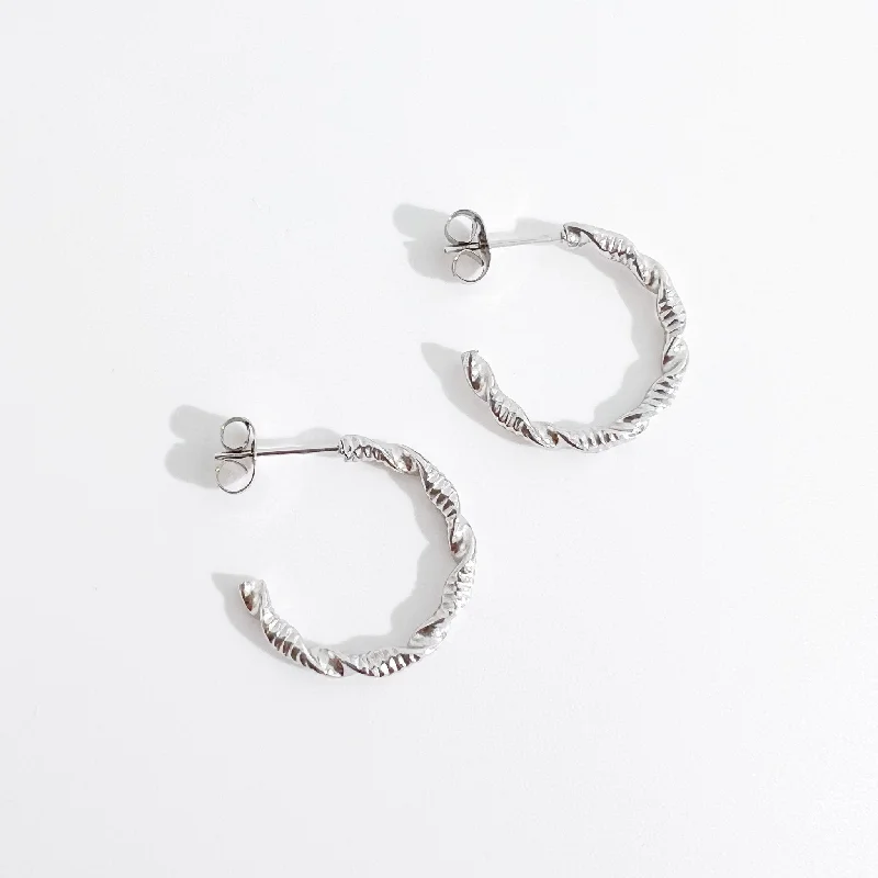 Valerie Silver Hoops