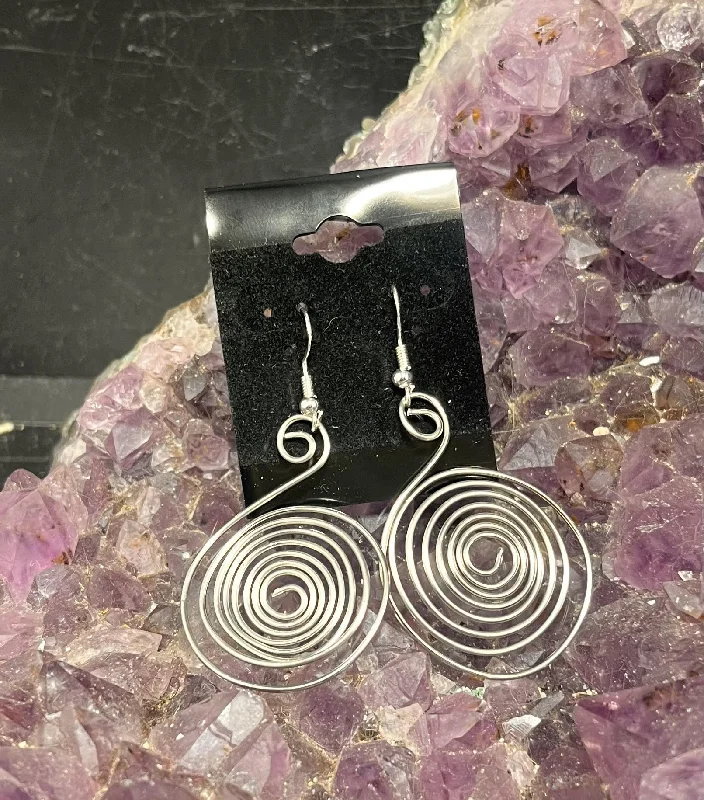 Stainless Steel Spiral Handmade Earrings